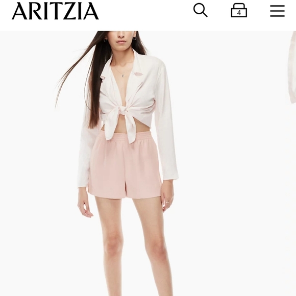 WILFRED Gelato 3 inch shorts (BLACK) NWT - Picture 1 of 6